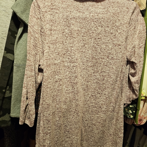 Ricki's Cardigan Heathered Burgundy Size L EUC - Picture 3 of 3